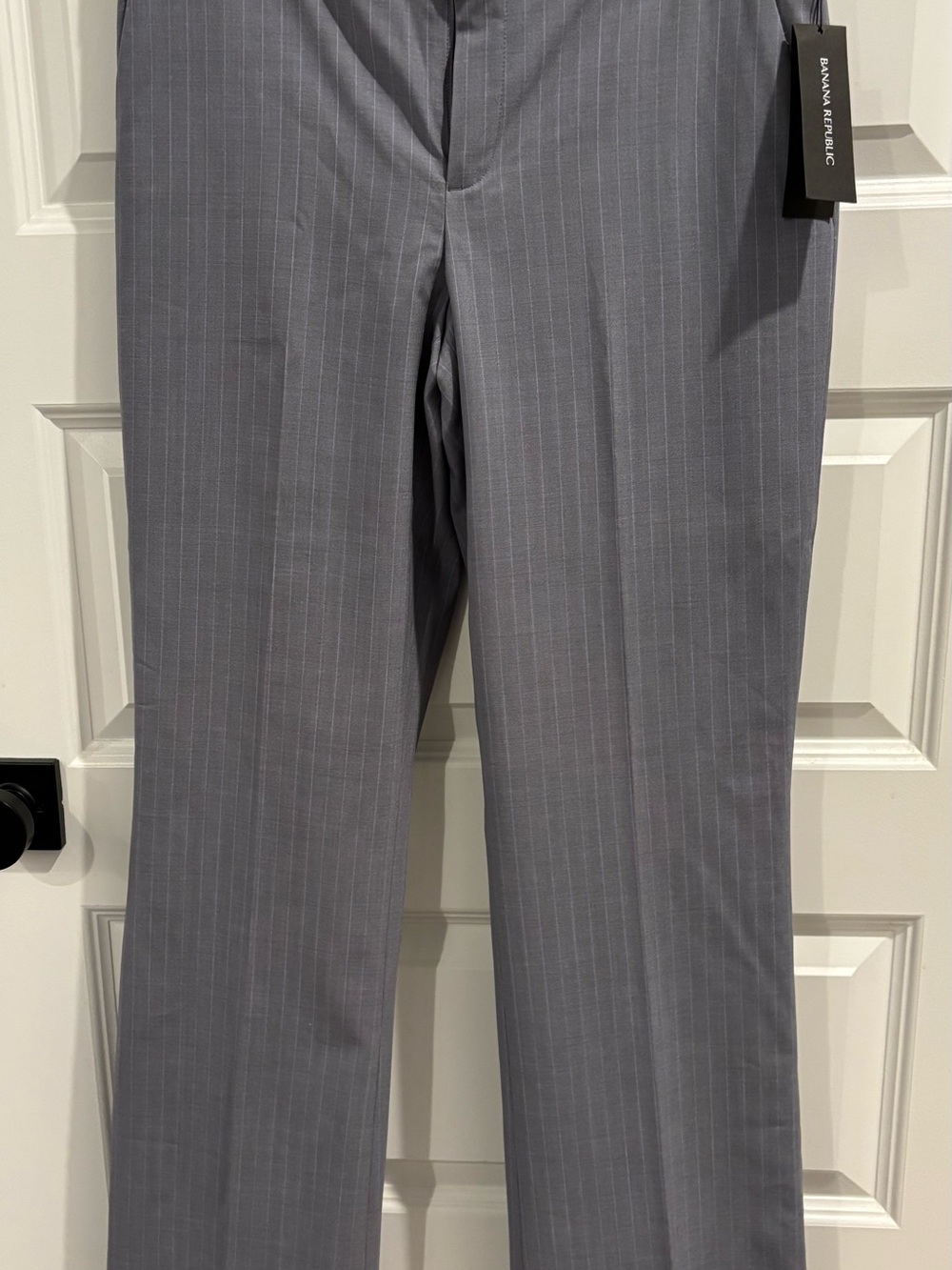 Banana Republic Gray Pinstripe Women's Trousers
